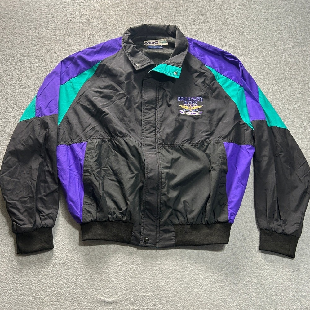 Vintage 90s London Fog Brickyard 400 ACDelco Racing Sponsor Jacket XXL Made USA